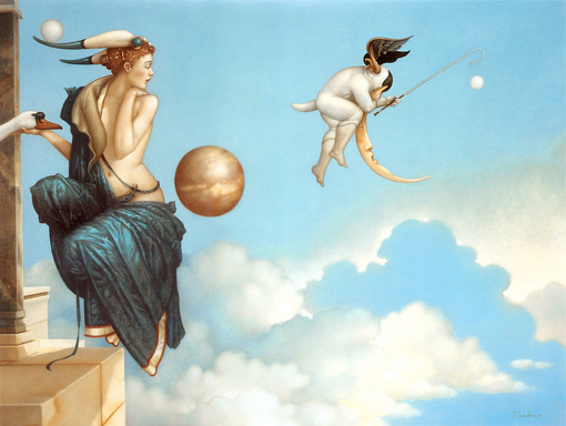 michael_parkes_moon_thief、Michael Parkes、Illustrations、fantasy、童话、realism、浪漫与忧伤