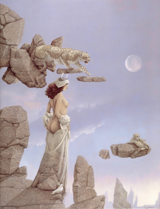 michael_parkes_rock_dove、Michael Parkes、Illustrations、fantasy、童话、realism、浪漫与忧伤