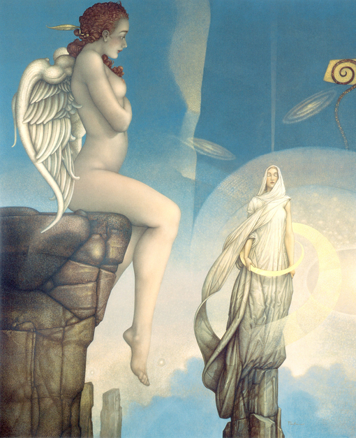 michael_parkes_awakening、Michael Parkes、Illustrations、fantasy、童话、realism、浪漫与忧伤