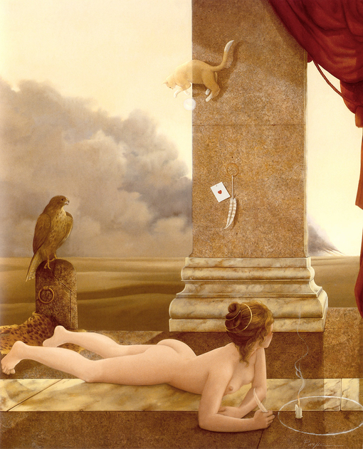 michael_parkes_the_magicians_daughter、Michael Parkes、Illustrations、fantasy、童话、realism、浪漫与忧伤