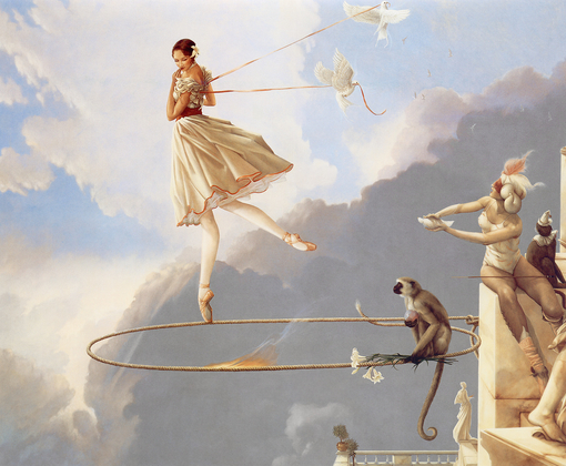 michael_parkes_tuesdays_child、Michael Parkes、Illustrations、fantasy、童话、realism、浪漫与忧伤