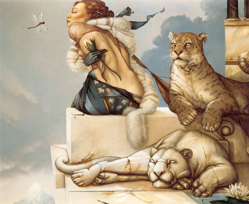 michael_parkes_deva、Michael Parkes、Illustrations、fantasy、童话、realism、浪漫与忧伤