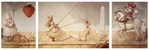 michael_parkes_the_bride、Michael Parkes、Illustrations、fantasy、童话、realism、浪漫与忧伤
