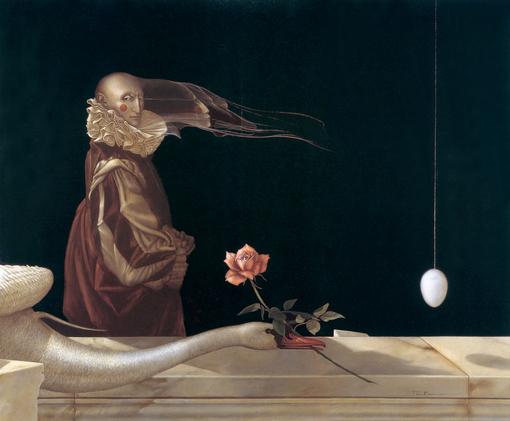 michael_parkes_swan_king_、Michael Parkes、Illustrations、fantasy、童话、realism、浪漫与忧伤
