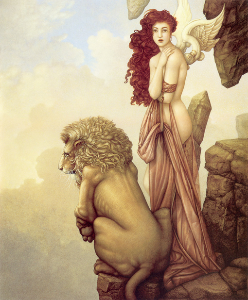 michael_parkes_the_last_lion、Michael Parkes、Illustrations、fantasy、童话、realism、浪漫与忧伤
