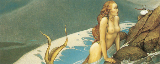 michael_parkes_dragon_fly、Michael Parkes、Illustrations、fantasy、童话、realism、浪漫与忧伤