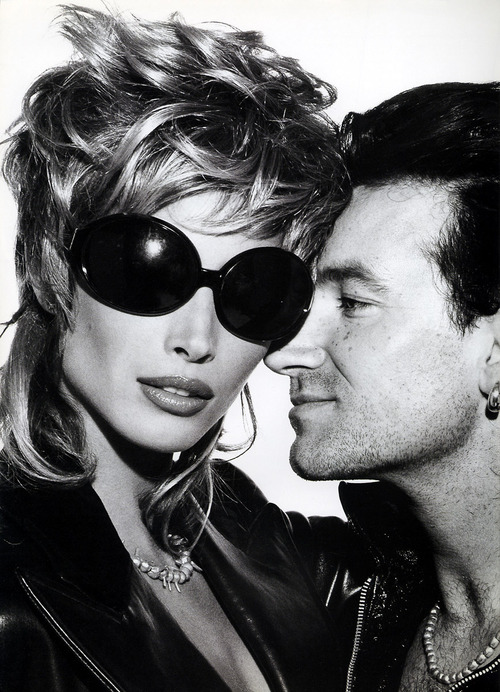 Christy Turlington &amp; Bono by Andrew Macpherson.Vogue UK,december 1992