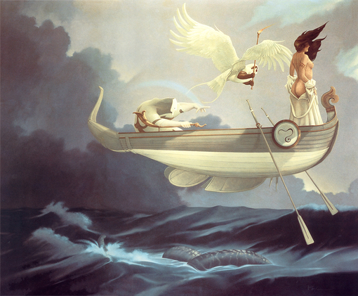 michael_parkes_returning_home、Michael Parkes、Illustrations、fantasy、童话、realism、浪漫与忧伤