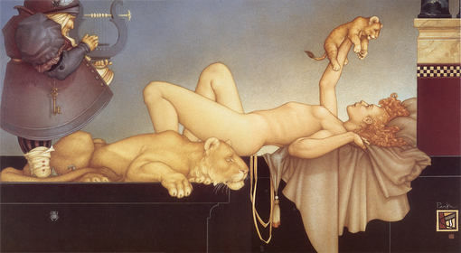 michael_parkes_dawn、Michael Parkes、Illustrations、fantasy、童话、realism、浪漫与忧伤