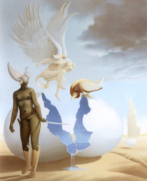 michael_parkes_night_water、Michael Parkes、Illustrations、fantasy、童话、realism、浪漫与忧伤