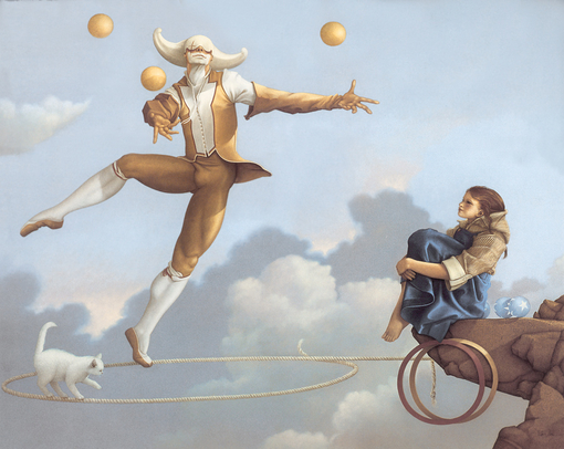 michael_parkes_the_juggler2、Michael Parkes、Illustrations、fantasy、童话、realism、浪漫与忧伤