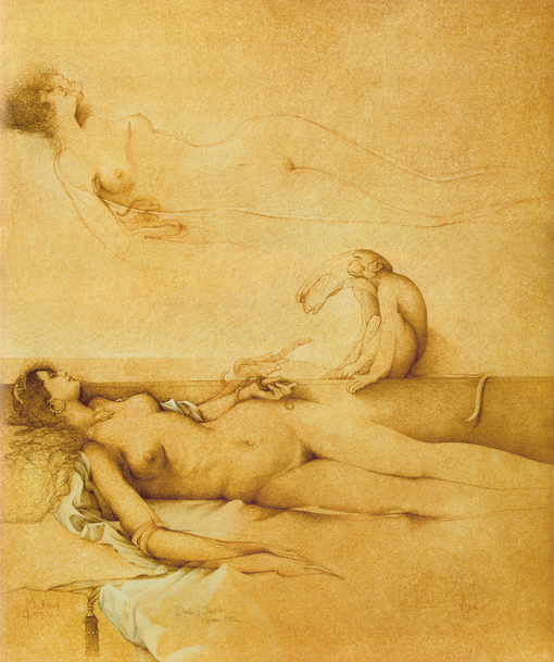 michael_parkes_death_of_cleopatra、Michael Parkes、Illustrations、fantasy、童话、realism、浪漫与忧伤