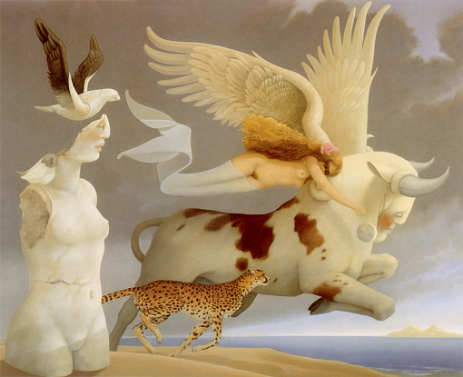 michael_parkes_europa、Michael Parkes、Illustrations、fantasy、童话、realism、浪漫与忧伤
