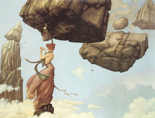 michael_parkes_maria、Michael Parkes、Illustrations、fantasy、童话、realism、浪漫与忧伤