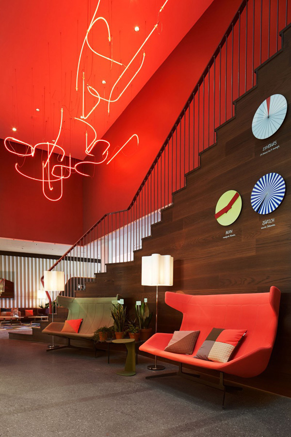 缤纷色彩的苏黎世25小时酒店