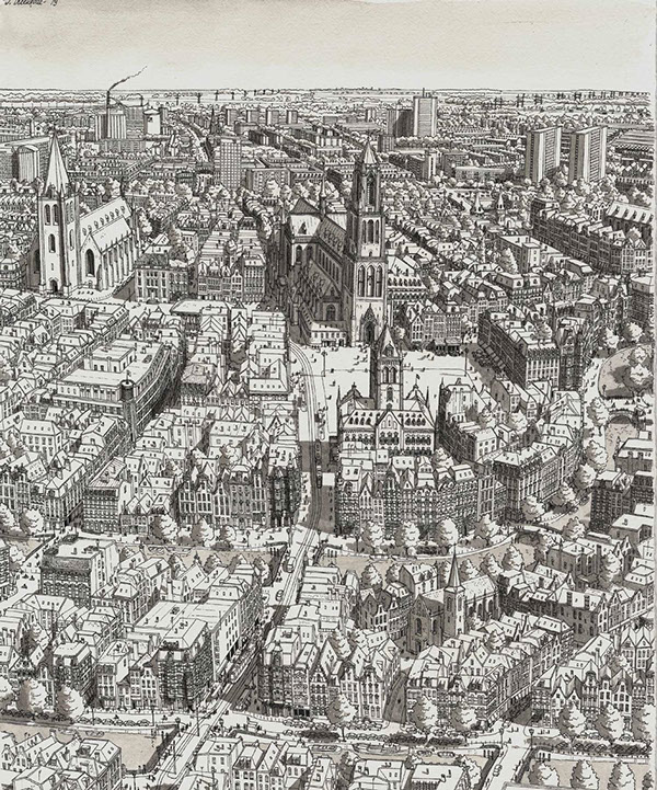 Stefan Bleekrode绘画作品：城市