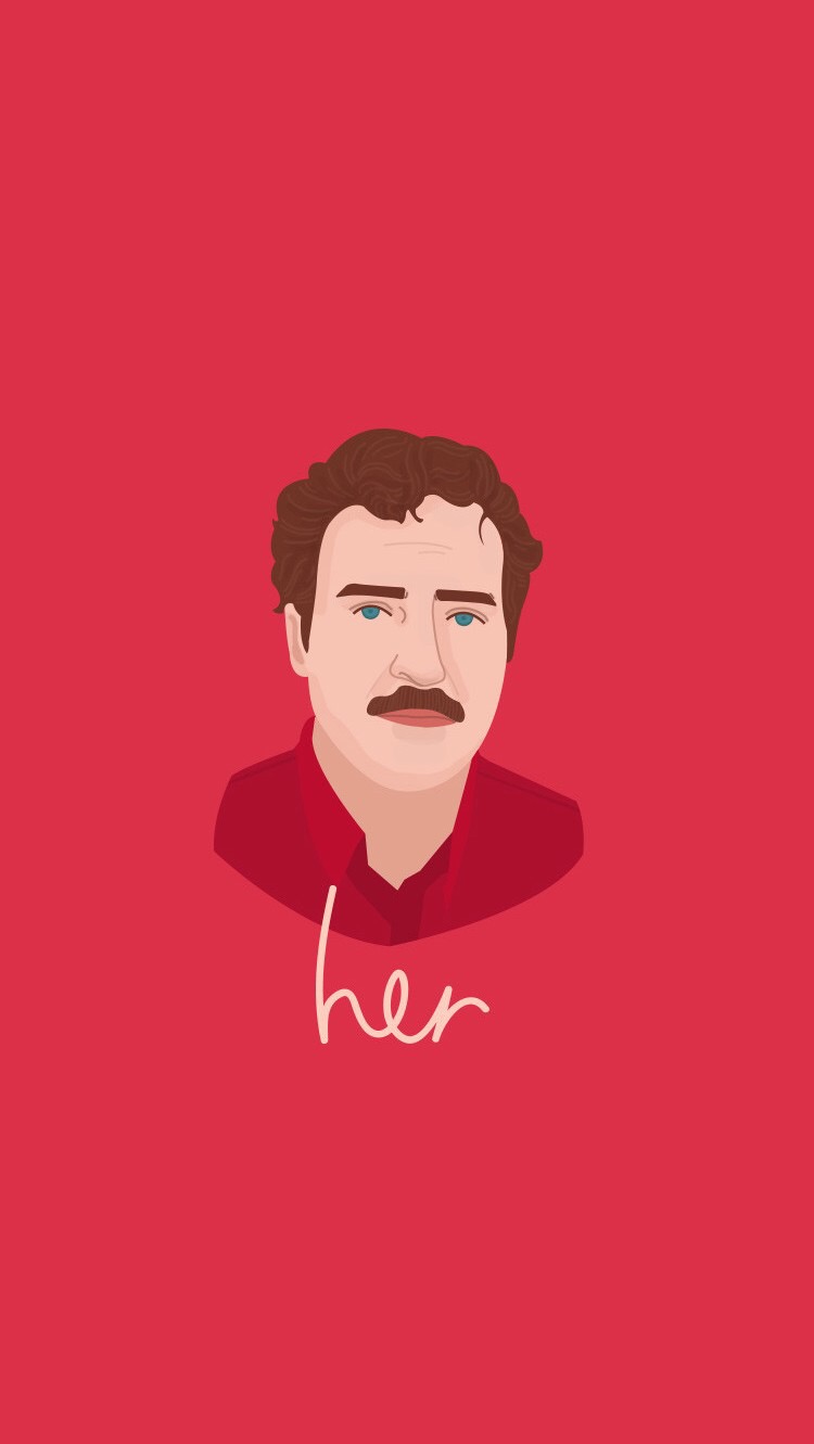 her – 《她》电影海报 韩国插画师 jeje 作品