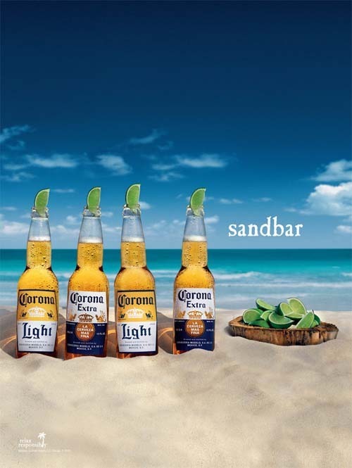 Corona Beer 啤酒广告设计