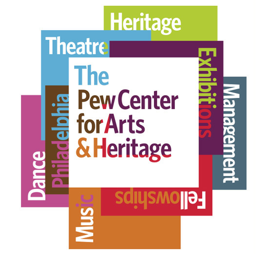 the pew center for arts &heritage identity by johnson banks