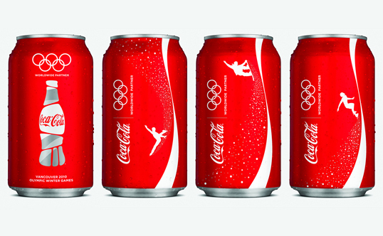 可口可乐2010年冬季奥林匹克运动会全新包装