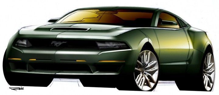 Mustang Shelby Design Sketch