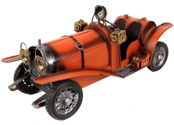 Handmade Antique Tin Model Car-1935 Mercedes Benz