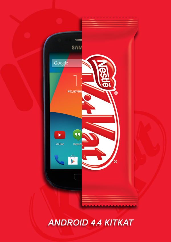 Anúncio Android KitKat
