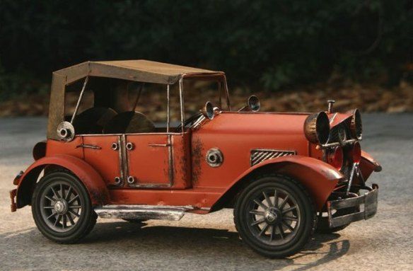 Handmade Antique Model Kit Car-Rolls Royce 1912 Silver