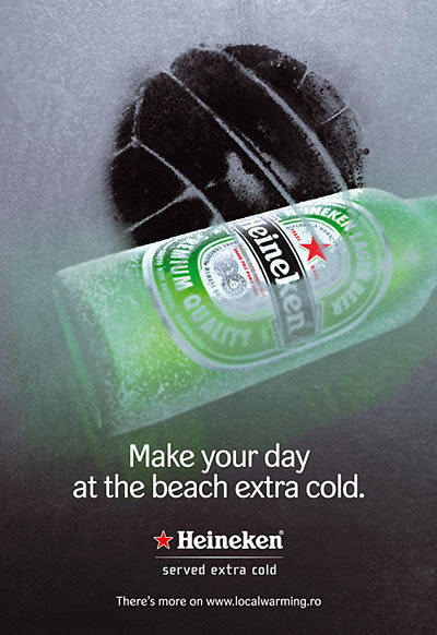 HEINEKEN：EXTRA COLD 冷藏喜力广告