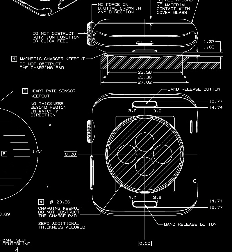 Apple Watch疯了，放出CAD工程图，美到窒息！