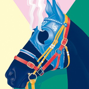 SOIRÉE GRAPHIQUE Nº6 / 'Hard Race, Steaming Horse'