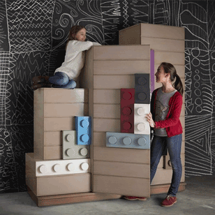 乐高积木风格儿童房家具设计