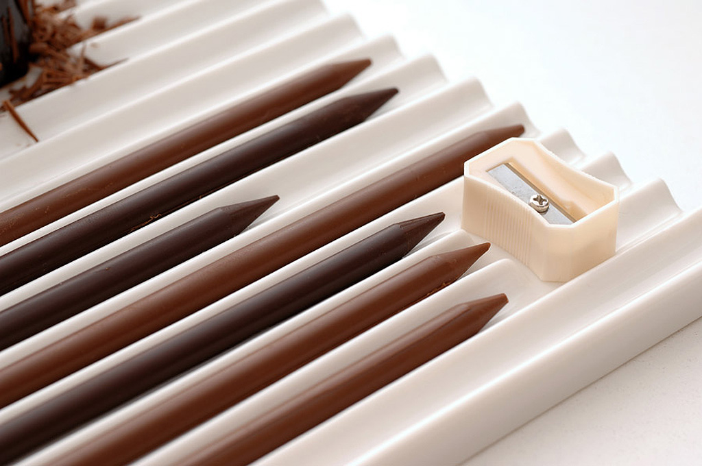 日本Nendo创意巧克力铅笔