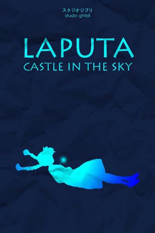 Laputa: Castle in the Sky - Craig McKeown为吉卜力工作室设计的动画海报之《天空之城》