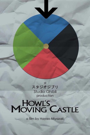 Howl's Moving Castle - Craig McKeown为吉卜力工作室设计的动画海报之《哈尔的移动城堡》