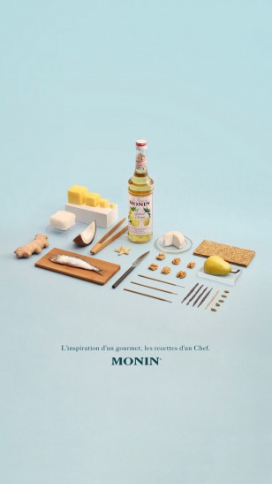 Monin Summer Collection - Monin 糖浆广告设计：Clémence Dubois