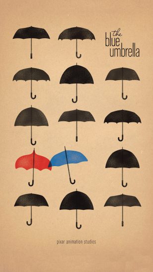 The Blue Umbrella - 《蓝雨伞之恋》动画短片海报
