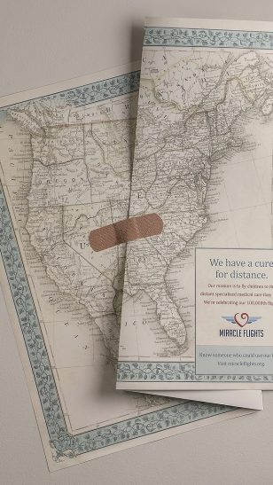 Healed Maps - 美国 Miracle 航空公司广告：治愈距离