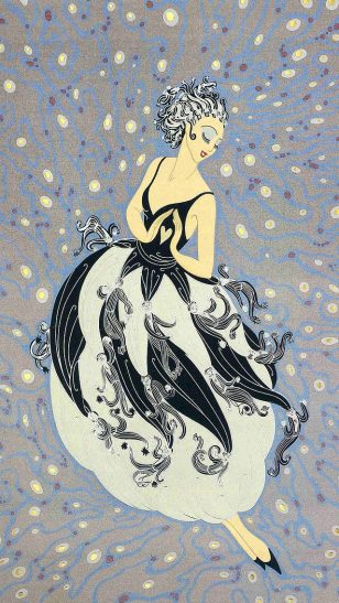 Top Hats - 俄罗斯裔法国画家 Erté（Romain de Tirtoff）插画作品