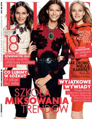 milia Nawarecka, Maja Salamon and Karolina Waz Are Jet Setters for Elle Poland’s November Cover Sho