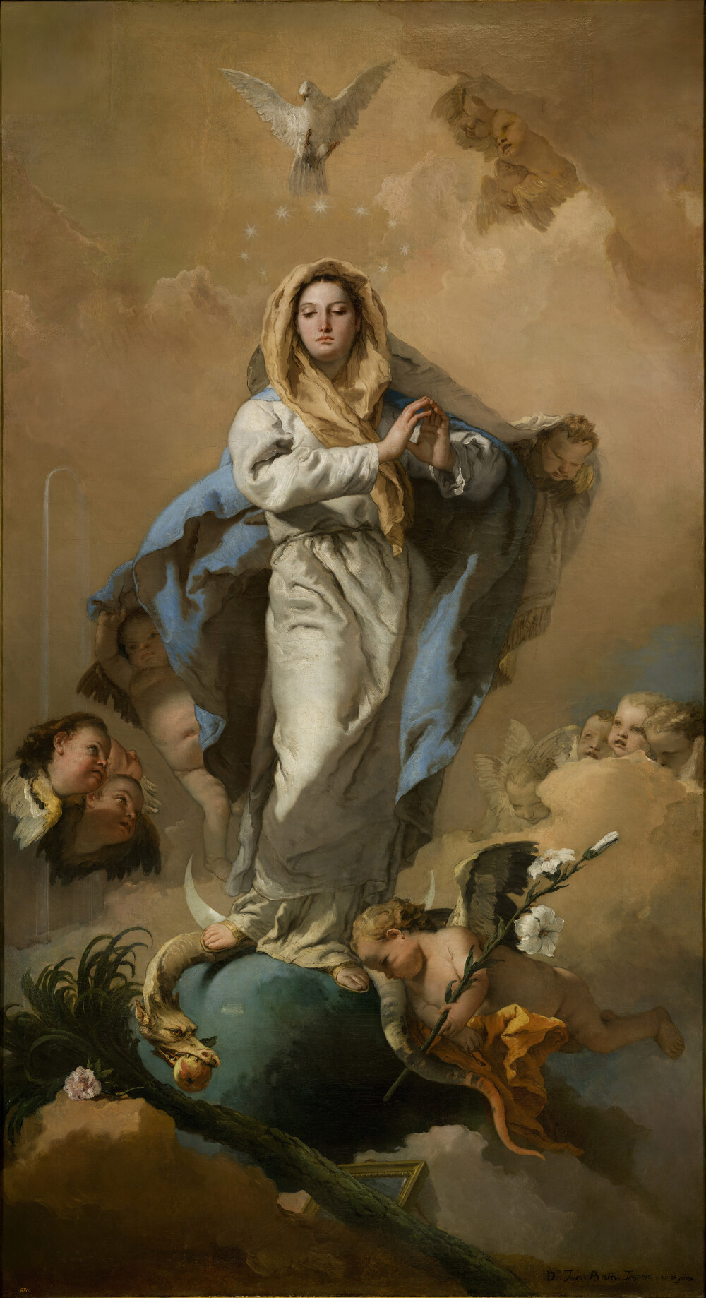 .《The Immaculate Conception (1767-1768) 》Giovanni Battista Tiepolo