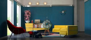 Mid-century modern space