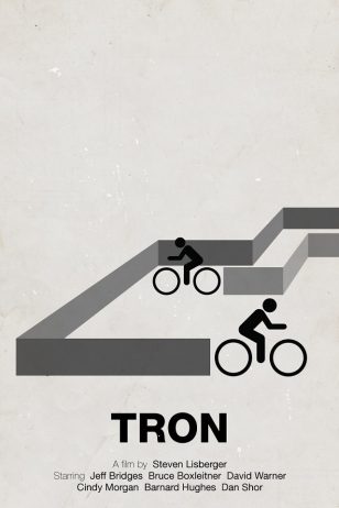 TRON - Viktor Hertz设计作品之《电子世界争霸战》电影海报