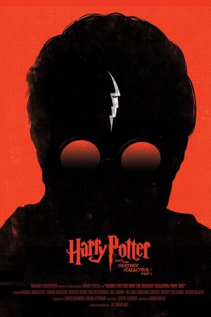Harry Potter and the Deathly Hallows - Olly Moss海报设计作品之《哈利·波特与死亡圣器》