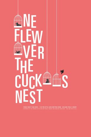 One Flew Over the Cuckoo's Nest - 《飞越疯人院》电影海报