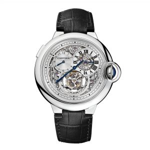 卡地亚 (Cartier) Ballon Bleu de Cartier双时区双跳针陀飞轮腕表