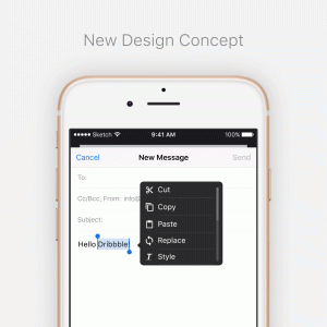 iOS Popover Concept