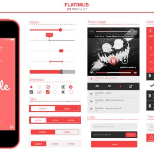 Flatimus iOS Free UI Kit