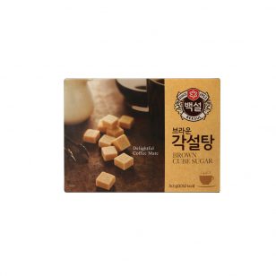 韩国希杰CJ白雪进口咖啡方糖块咖啡调糖伴侣黄糖赤砂糖