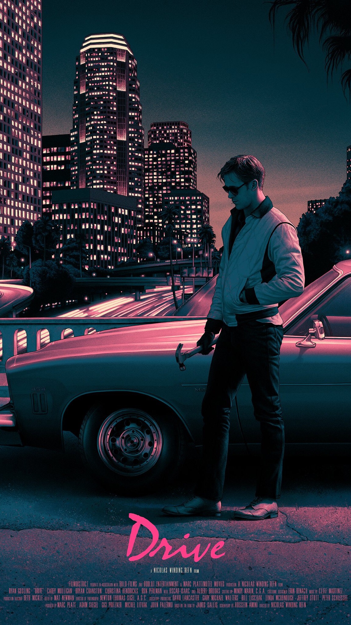 drive – 《亡命驾驶》电影海报  设计:rory kurtz